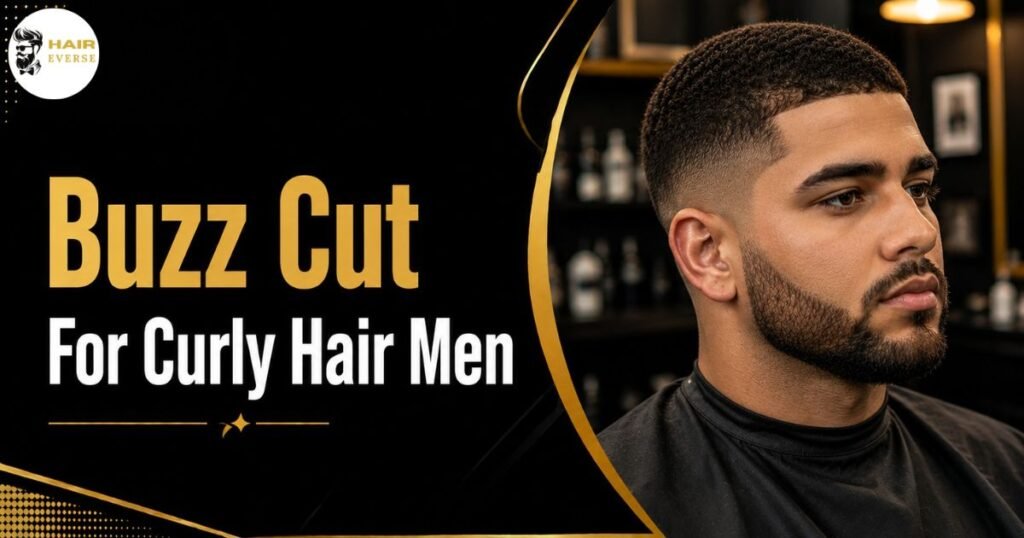 Buzz Cut for Curly Hair Men