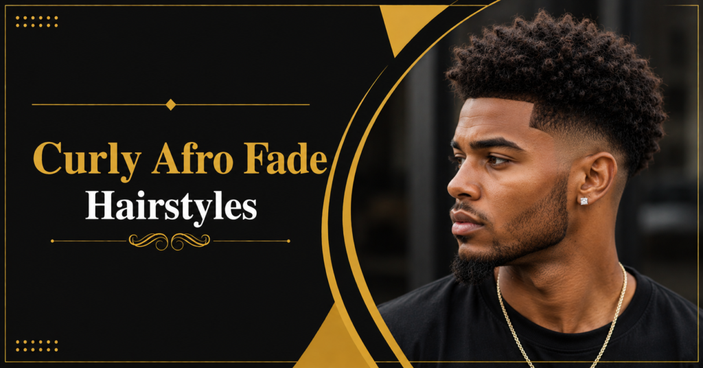 Curly Afro Fade Hairstyles