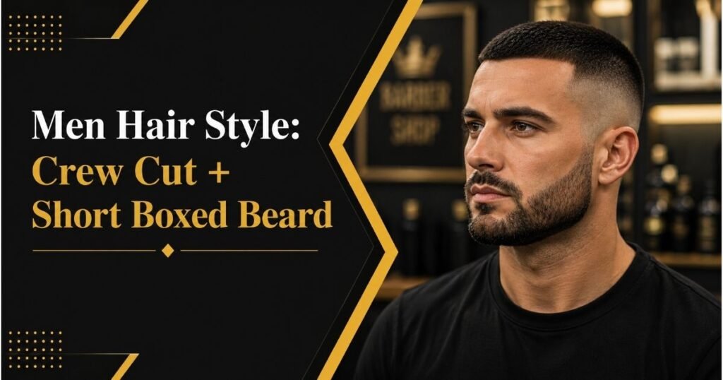 Crew Cut + Short Boxed Beard