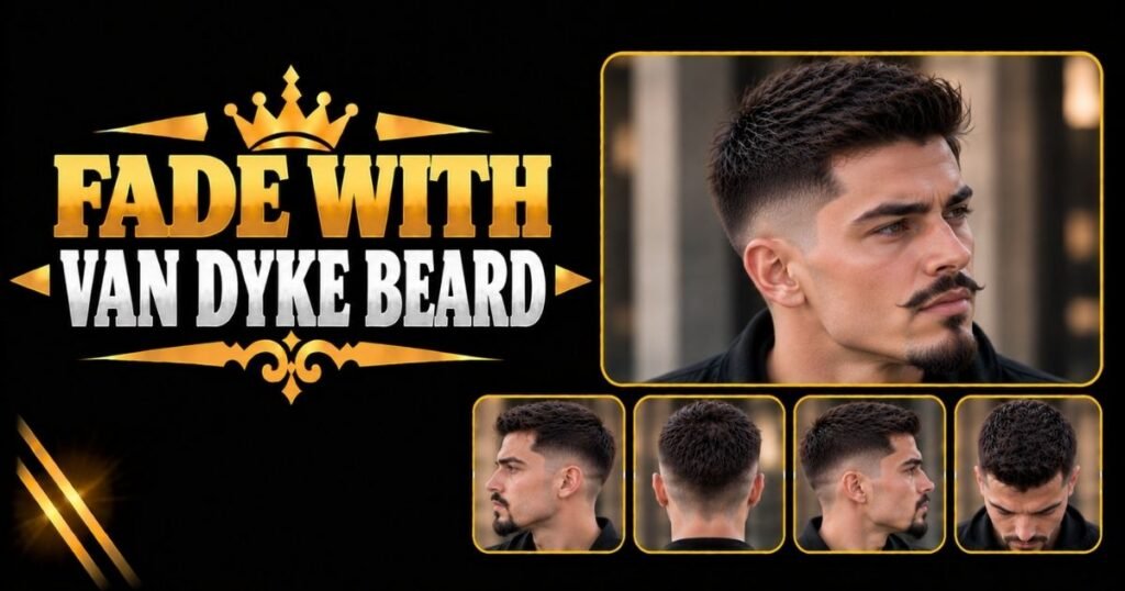 Fade with Van Dyke Beard