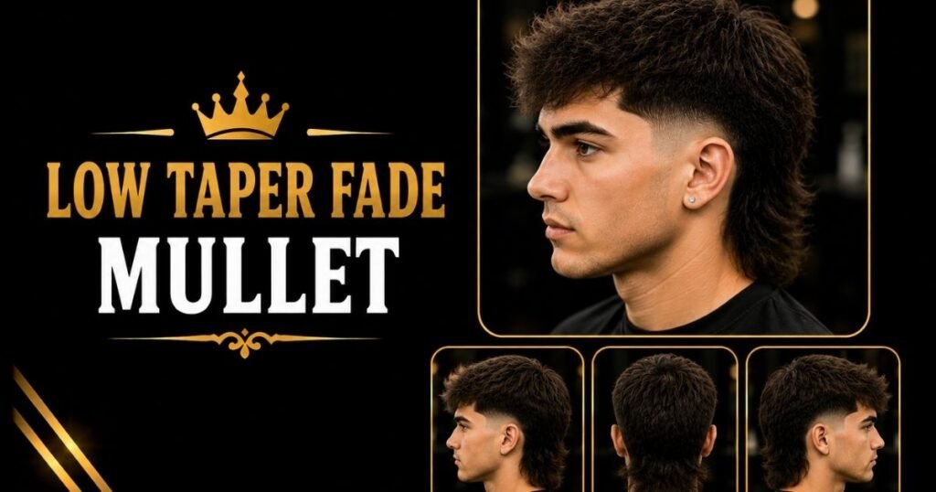 Low Taper Fade Mullet