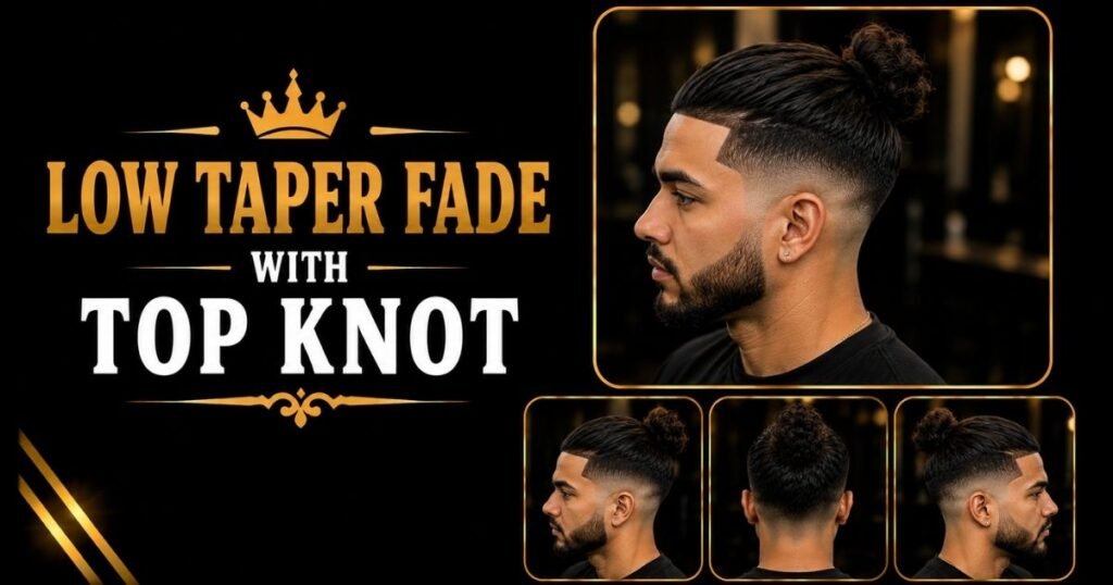 Low Taper Fade Top Knot