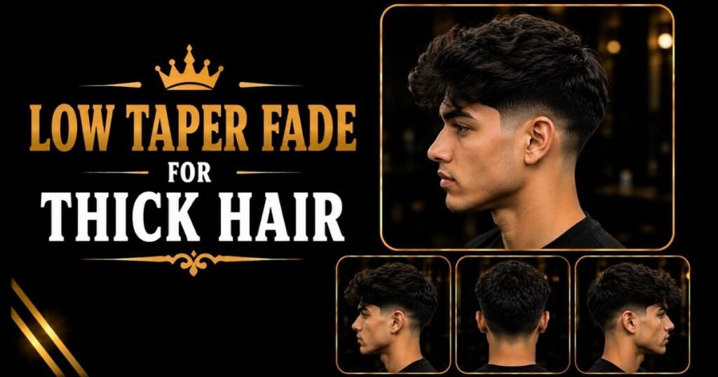 Low Taper Fade for Thick Hair