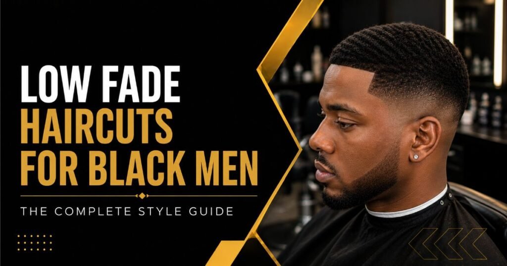 Low Fade Haircuts for Black Men haircut for black men with waves
