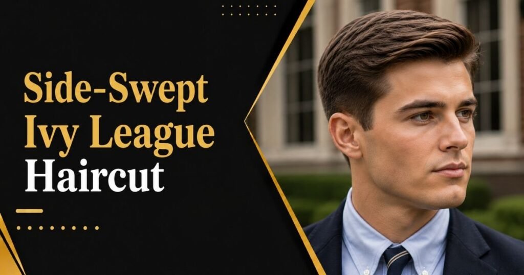 Side-Swept Ivy League Haircut