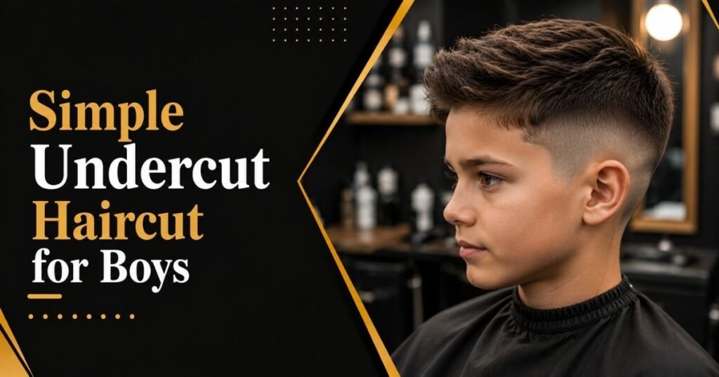 Simple Undercut Haircut for Boys