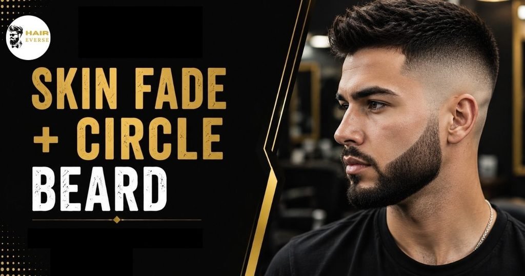 Skin Fade + Circle Beard