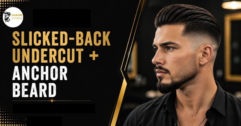 Slicked-Back Undercut + Anchor Beard