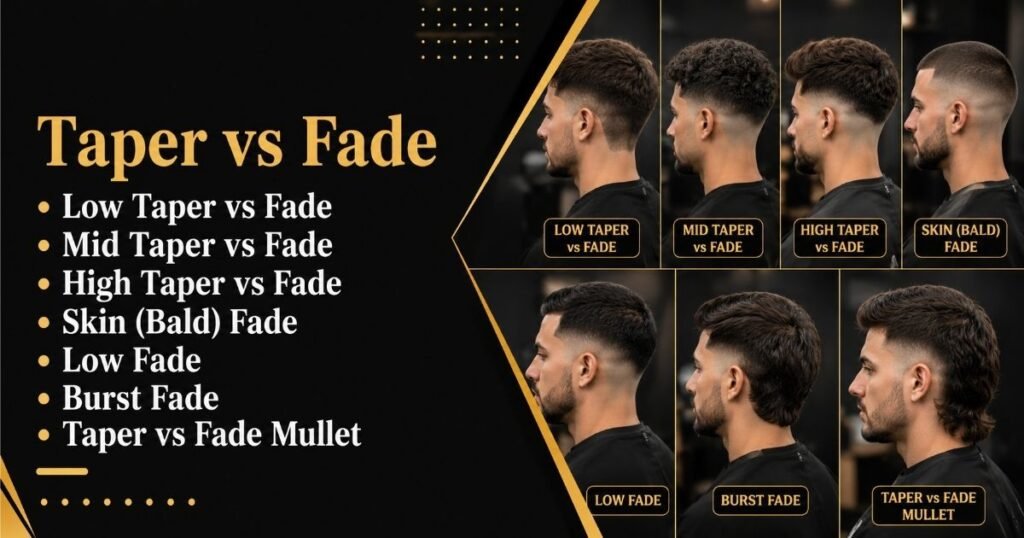Taper vs Fade
