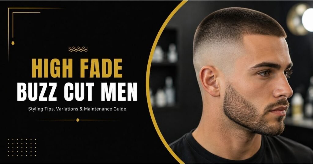 High Fade Haircut Men Buzz Cut