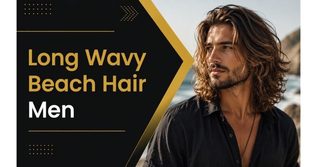 long wavy beach hair men