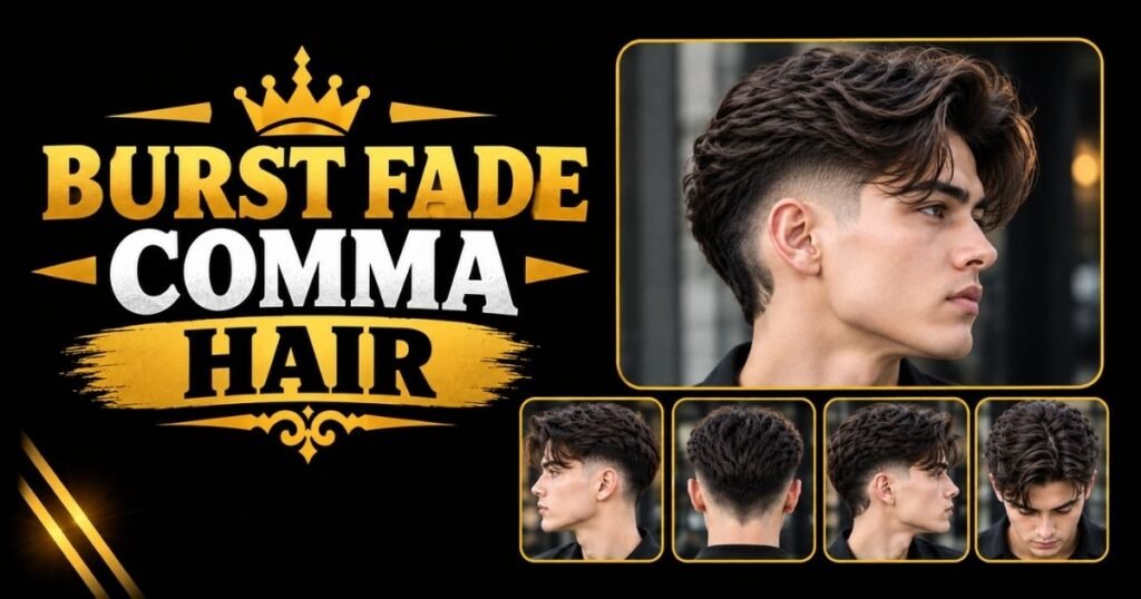Burst Fade Comma Hair