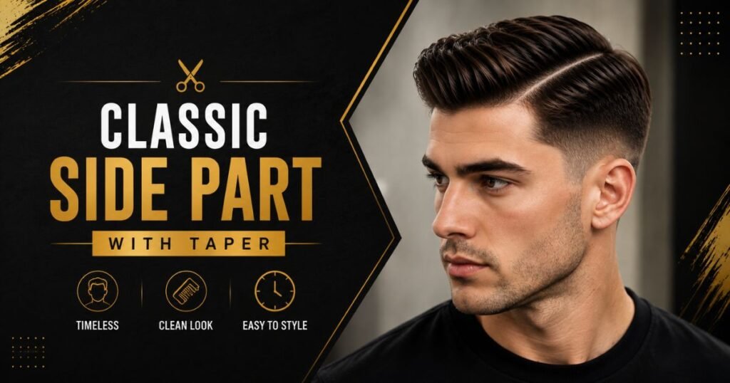 Classic Side Part with Taper