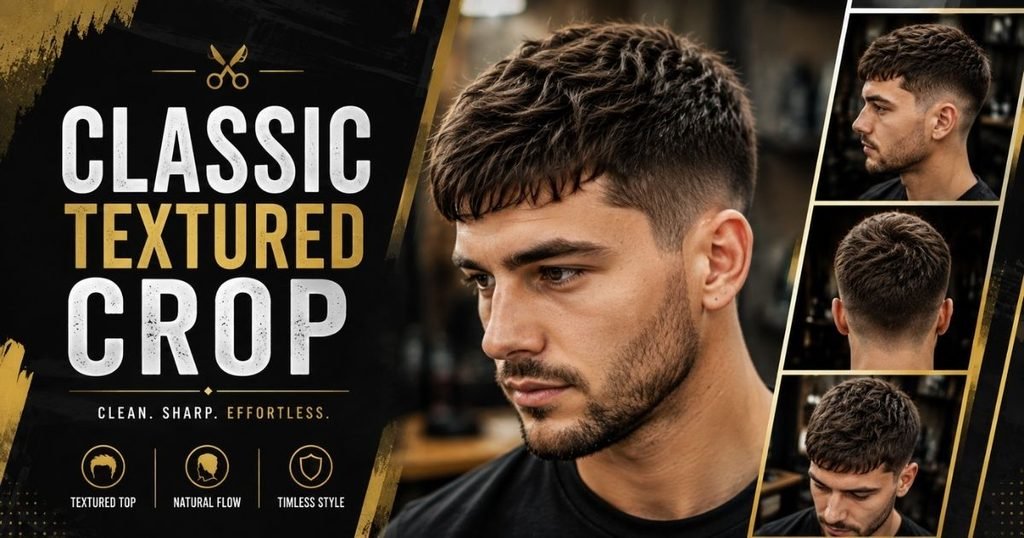 classic textured crop haircut