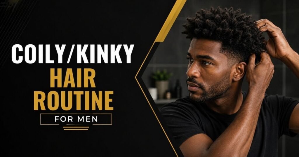 CoilyKinky Hair Routine for Men