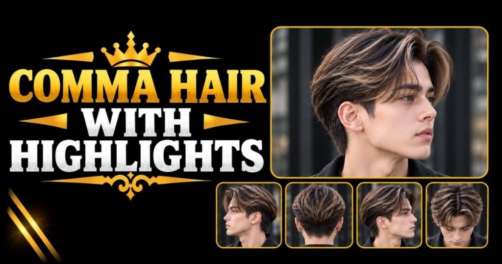 Comma Hair with Highlights