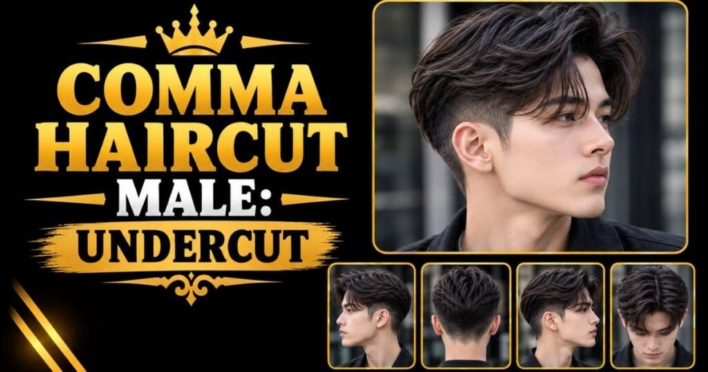 Comma Haircut Male:  Undercut