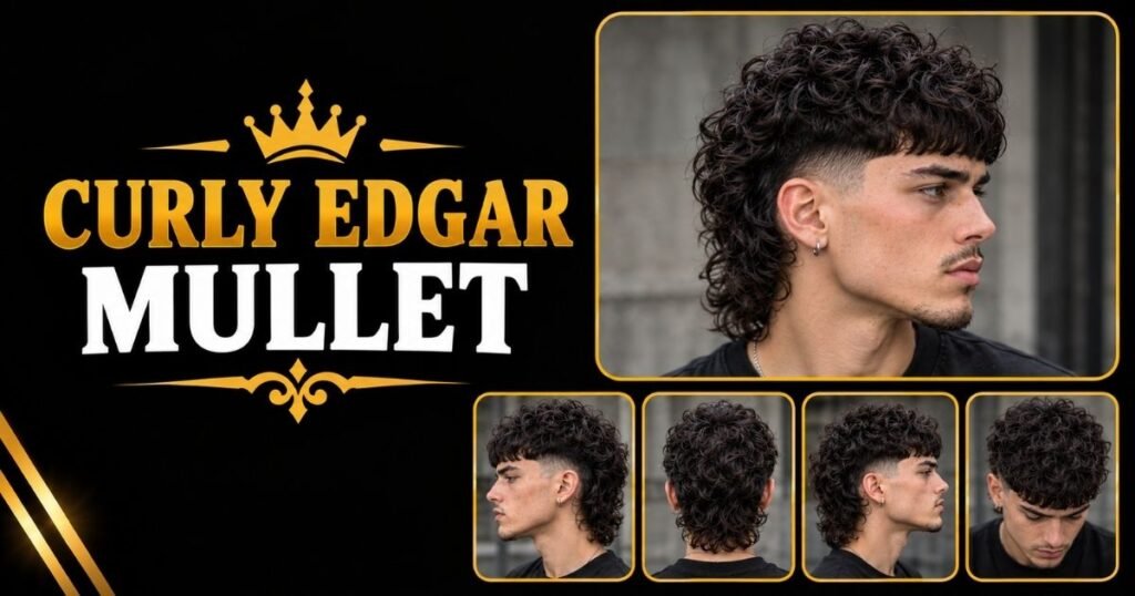 Curly Edgar Mullet