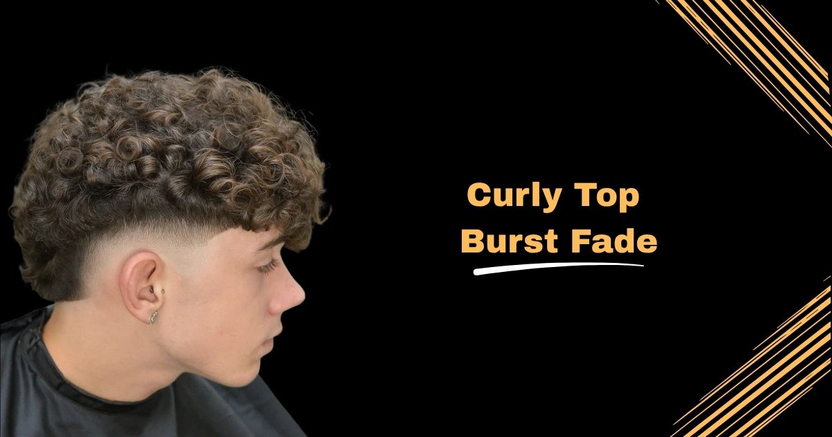 Curly Tope Burst Fade