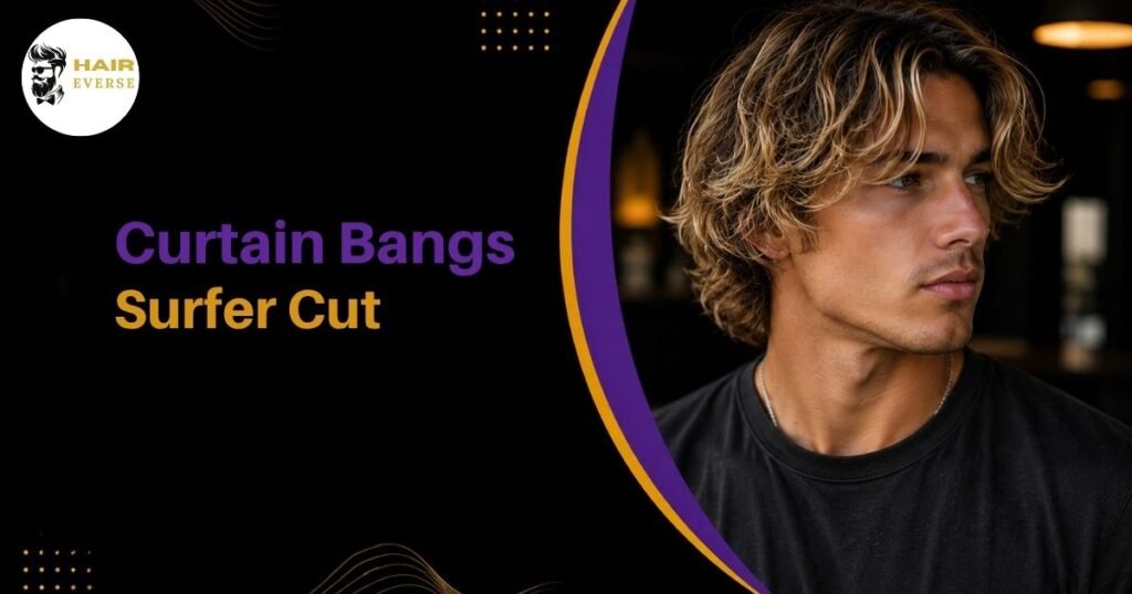 Curtain Bangs Surfer Cut