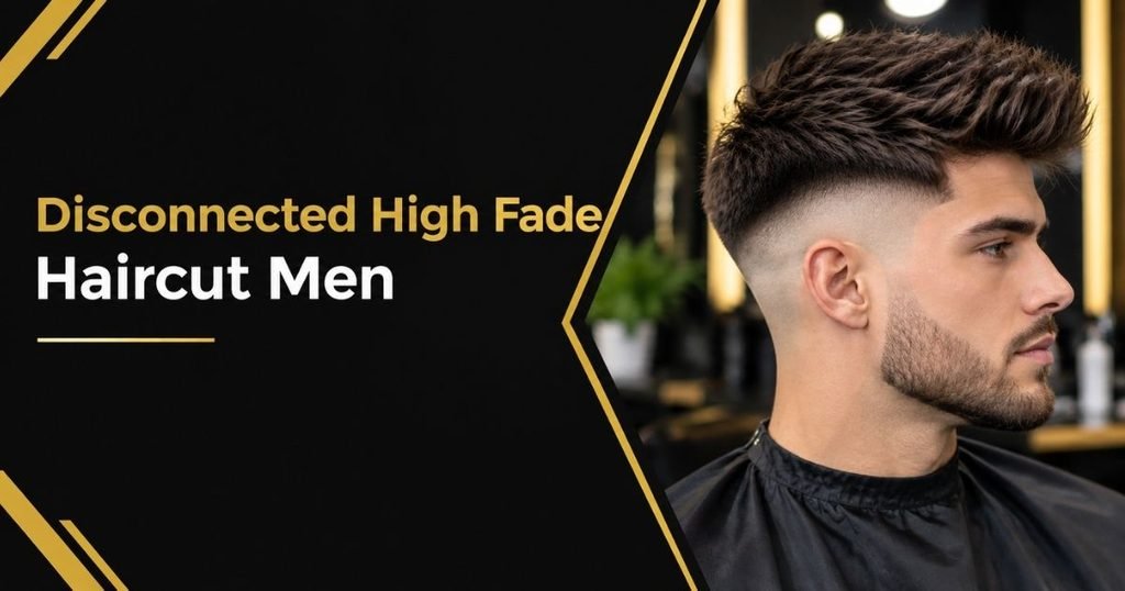 Disconnected High Fade Haircut Men