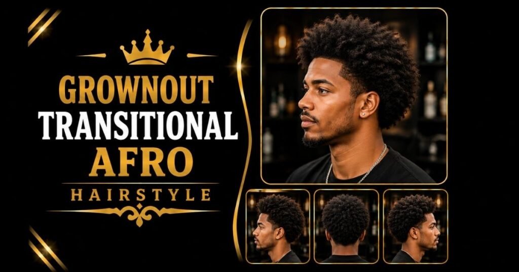 GrownOut Transitional Afro Hairstyle