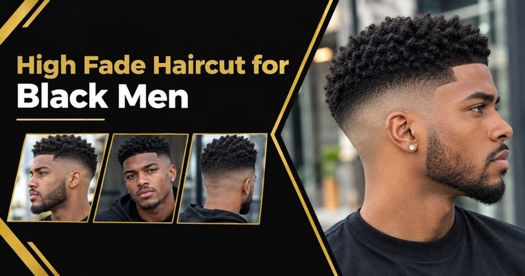High Fade Haircut for Black Men