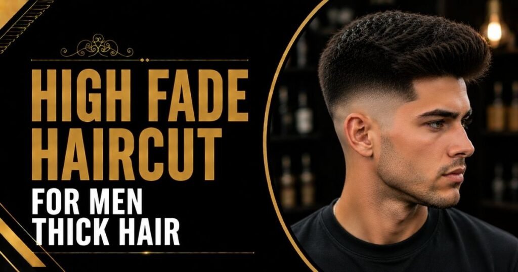 High Fade Haircut for Men Thick Hair