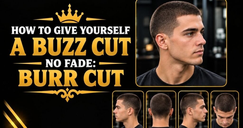 How to Give Yourself a Buzz Cut no Fade: Burr Cut