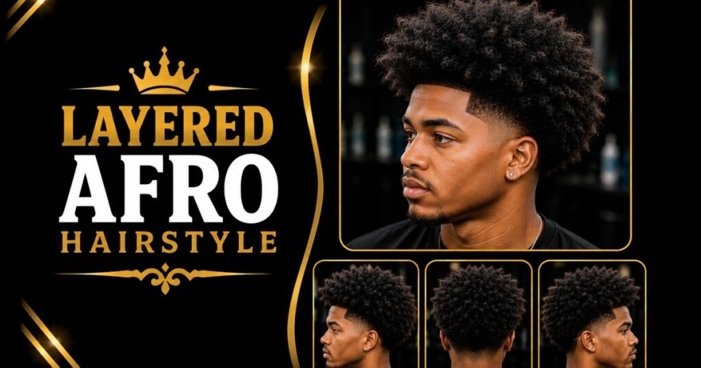 Layered Afro Hairstyle
