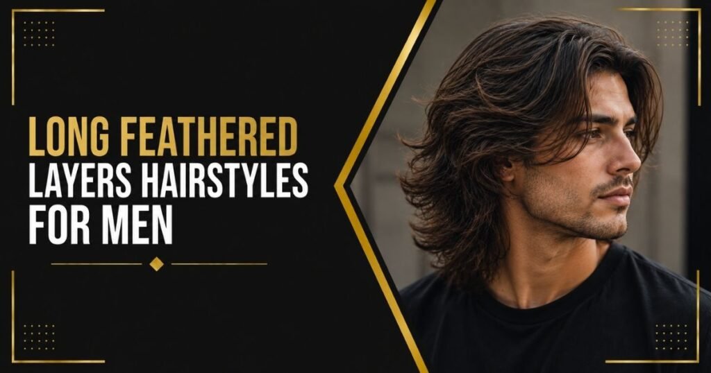 Long Feathered Layers Hairstyles for Men