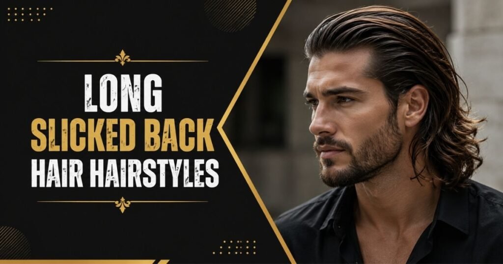 Long Slicked Back Hair Hairstyles for Men