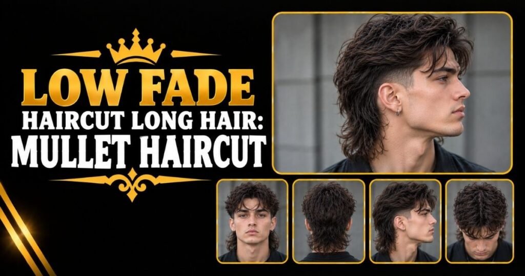 Low Fade Haircut Long Hair: Mullet Haircut