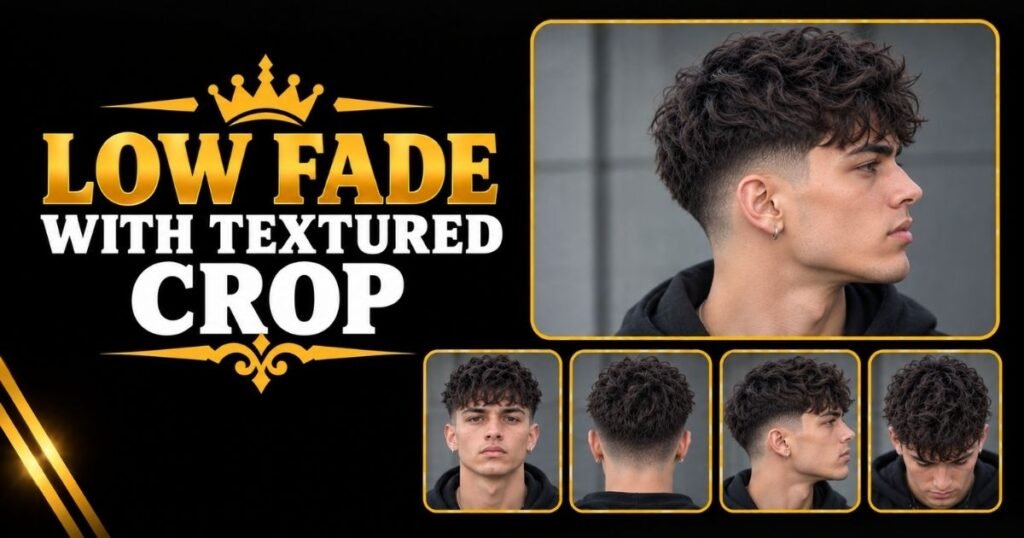 Low Fade with Textured Crop