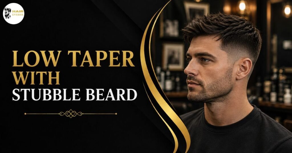 Low Taper with Stubble Beard