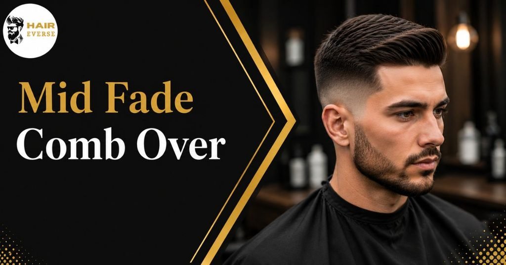 Mid Fade Comb Over