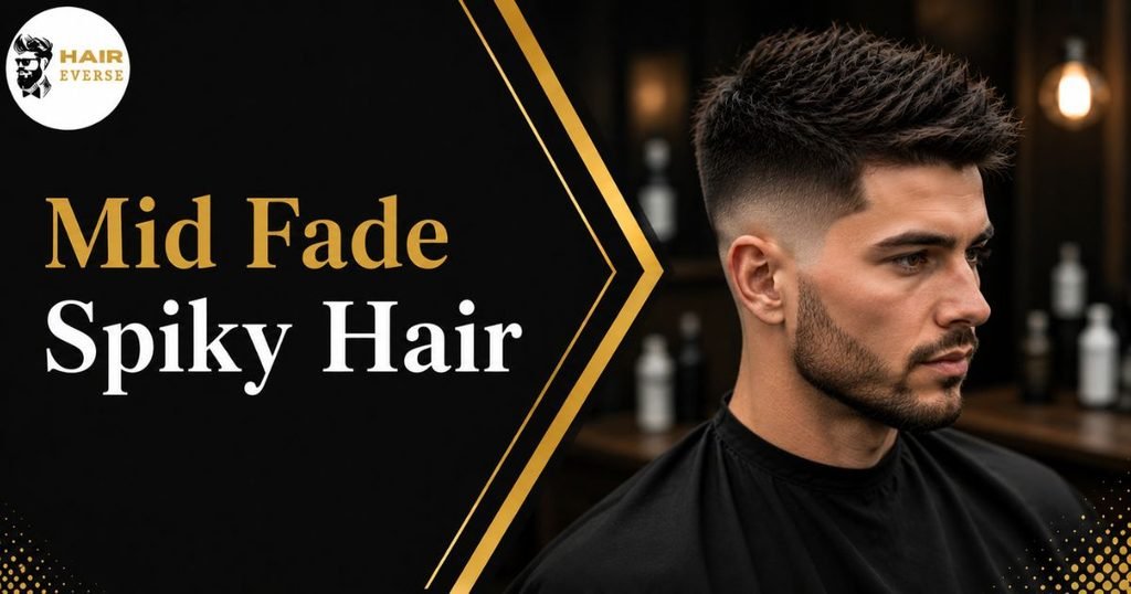 Mid Fade Spiky Hair