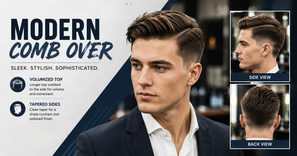 modern comb over hairstyle