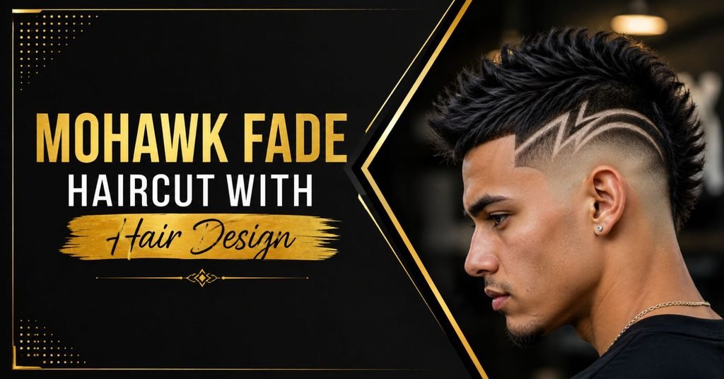 Mohawk Fade Haircut with Hair Design