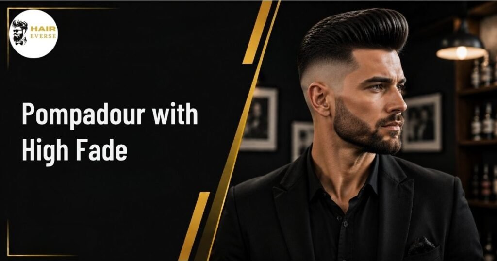 Pompadour with High Fade