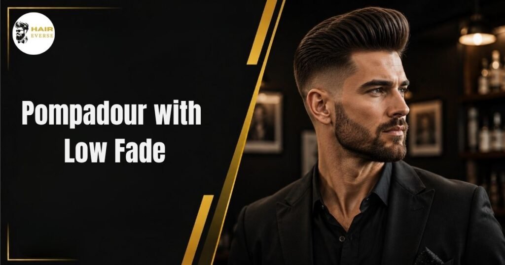 Pompadour with Low Fade