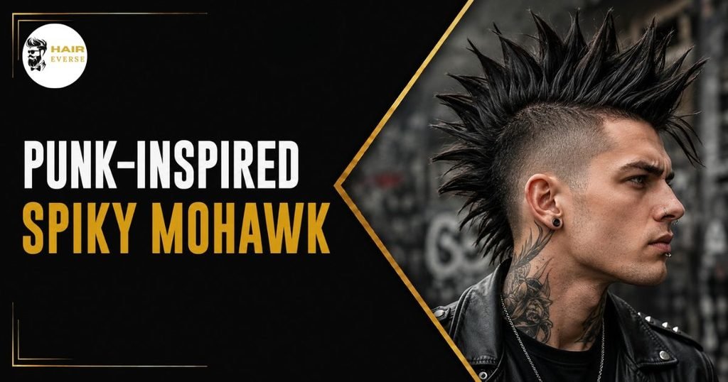Punk-Inspired Spiky Mohawk
