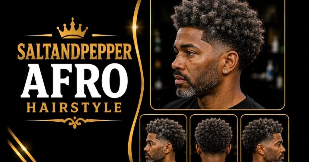 SaltandPepper Afro Hairstyle