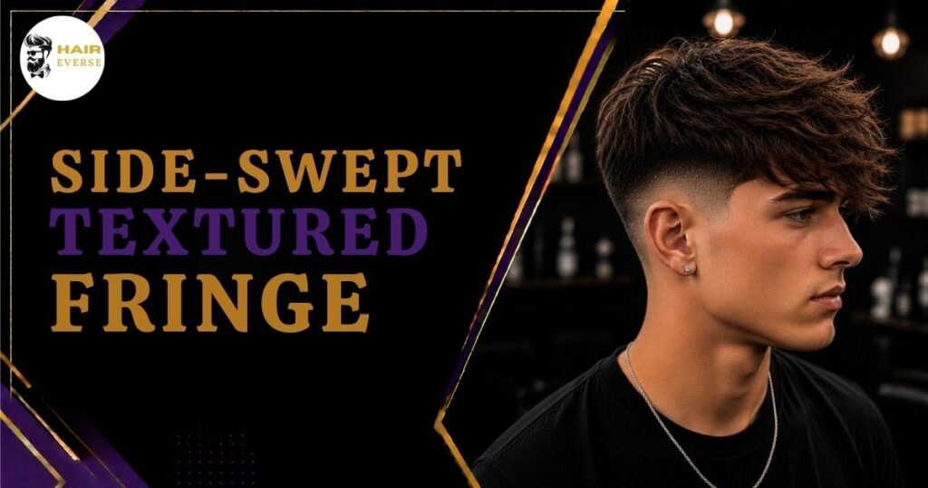 Side Swept Textured Fringe