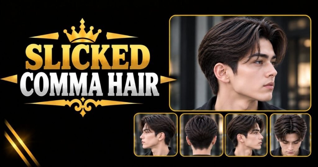 Slicked Comma Hair