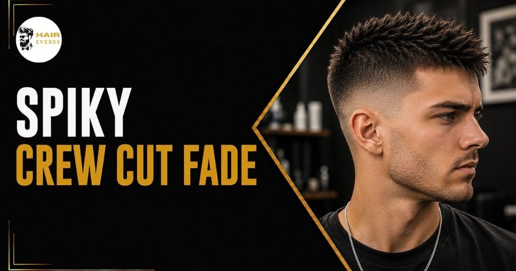 Spiky Crew Cut Fade