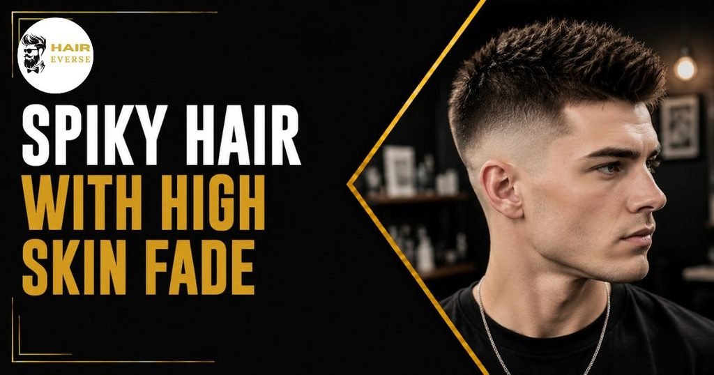 Spiky Hair with High Skin Fade