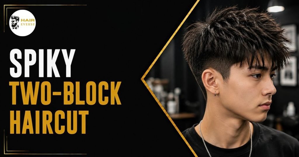 Spiky Two-Block Haircut
