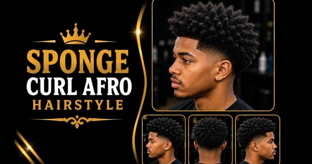 Sponge Curl Afro Hairstyle