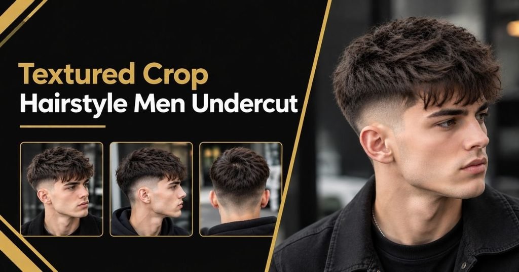 Textured Crop Hairstyle Men Undercut